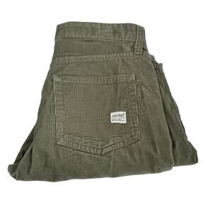 Eddie Bauer Pants Mens 34x34 (35x33 ACTUAL) Green Corduroy Straight Fit